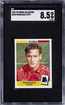 1994-95 Panini Calciatori #320 Francesco Totti Rookie Card - SGC NM-MT+ 8.5